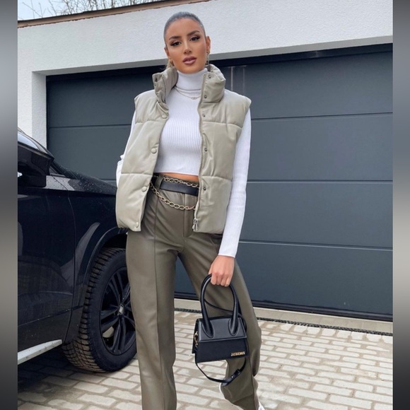 Faux Leather Vest - Picture 2 of 6